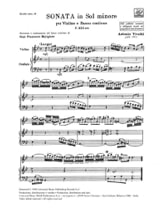 Sonate en sol min. - F. 13 N° 5 - Partitura - VIVALDI - Partition